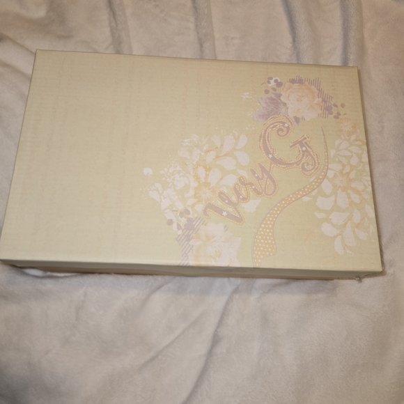 Very G Floral Canvas Sandals - Cream and Brown - Picture 6 of 7